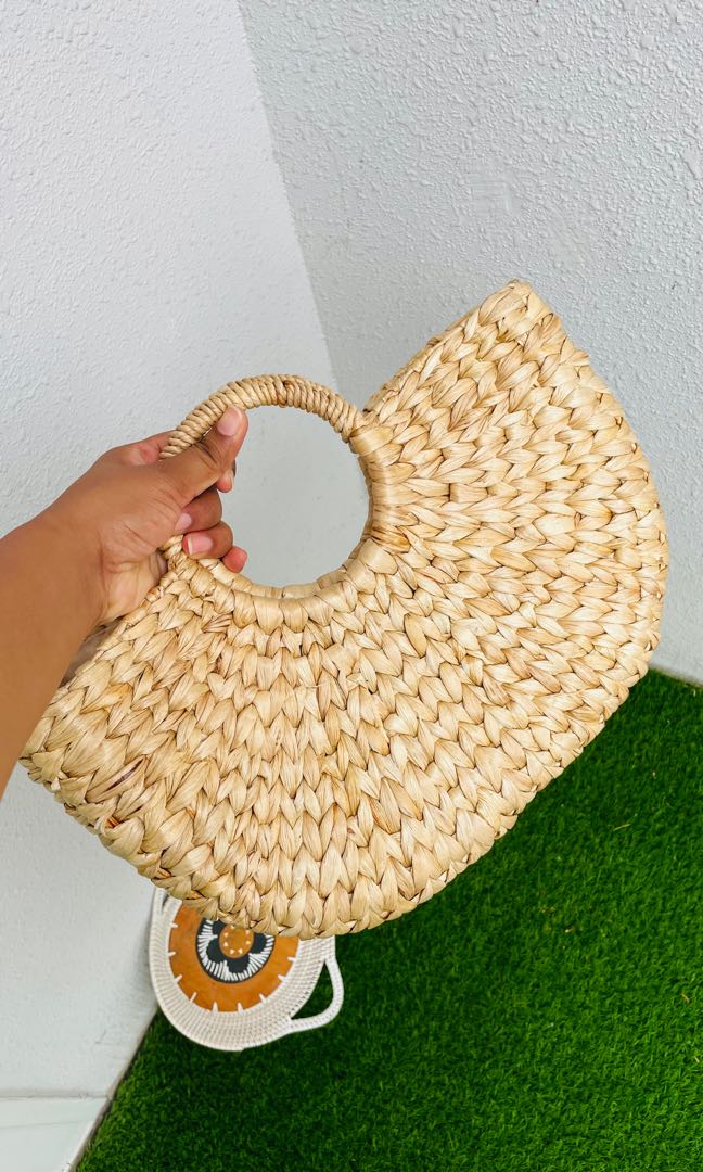 Rattan/straw bag from bali, Women's Fashion, Bags & Wallets, Tote Bags