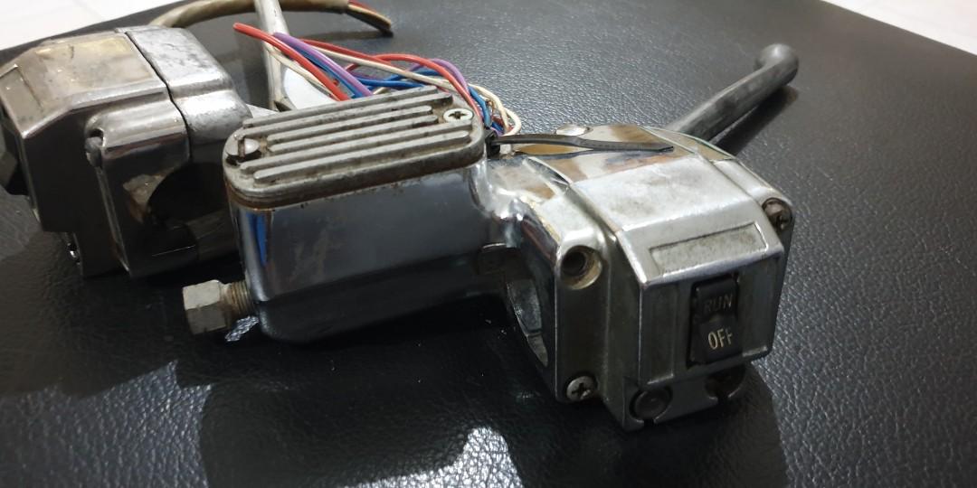 Harley Davidson Shovelhead Ironhead hand lever control set, Motor di Carousell