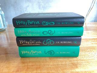 RUSH ❗️Harry Potter Slytherin Anniversary Books 1-4 SET HB
