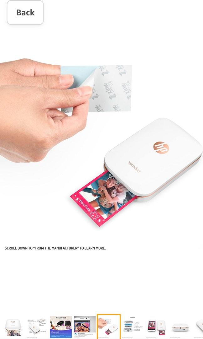 HP Sprocket Pocket Photo Printer , Computers & Tech, Printers, Scanners