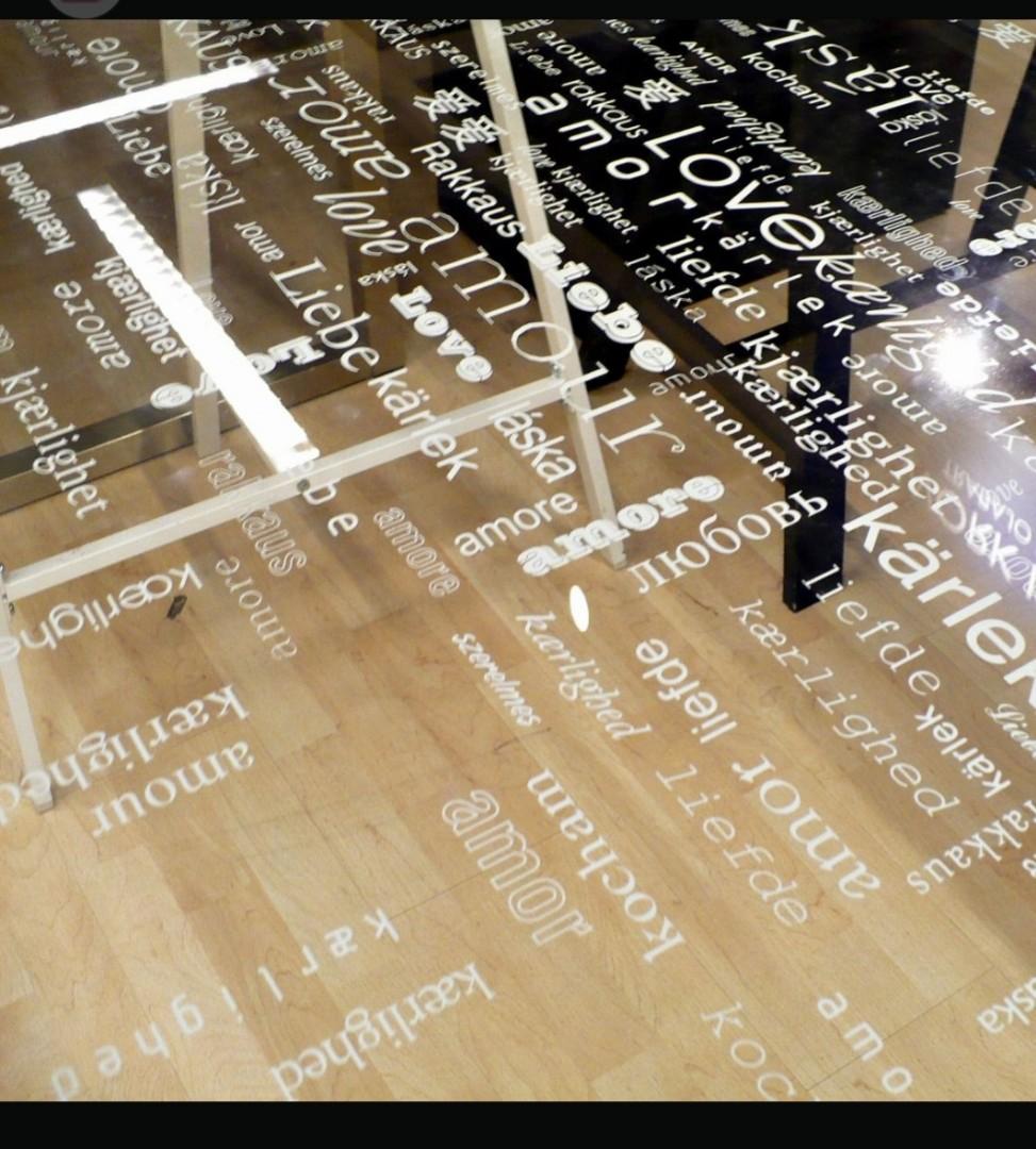 IKEA Glasholm "Love" table, Furniture & Home Living, Furniture, Tables