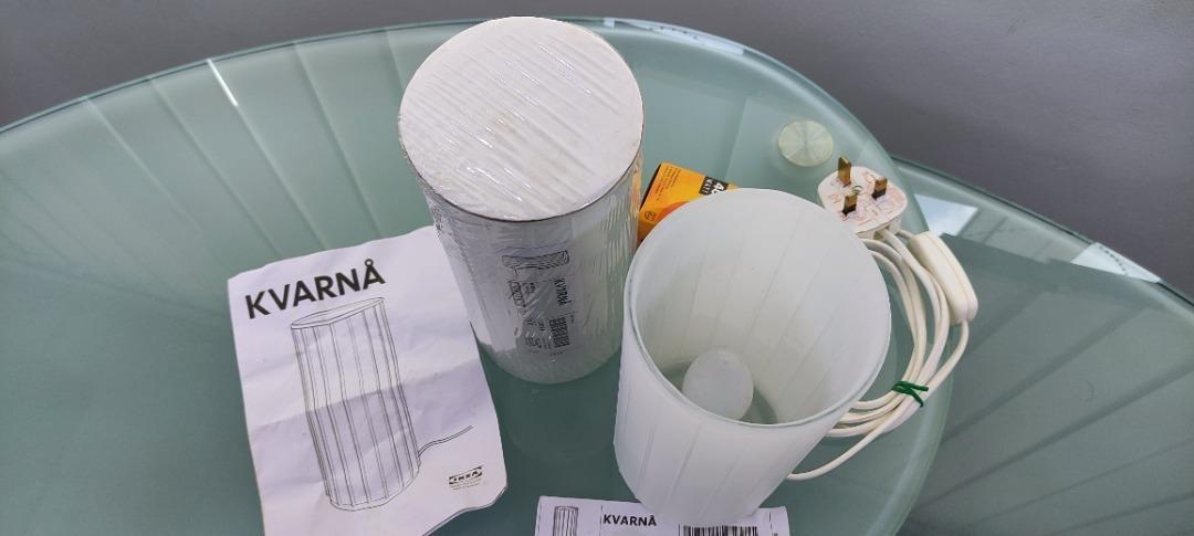 IKEA KVARNA table lamp. Translucent glass. Brand new two units available