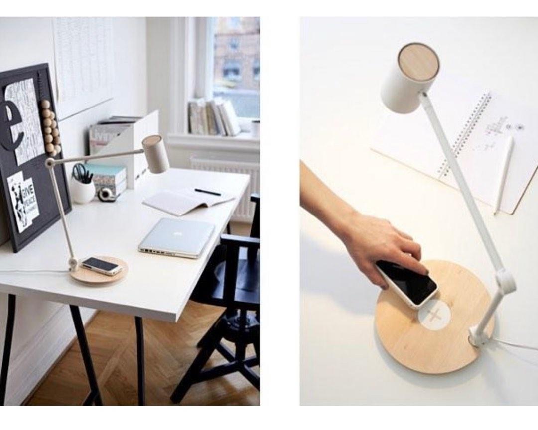 IKEA Work lamp with wireless charging, Furniture & Home Living