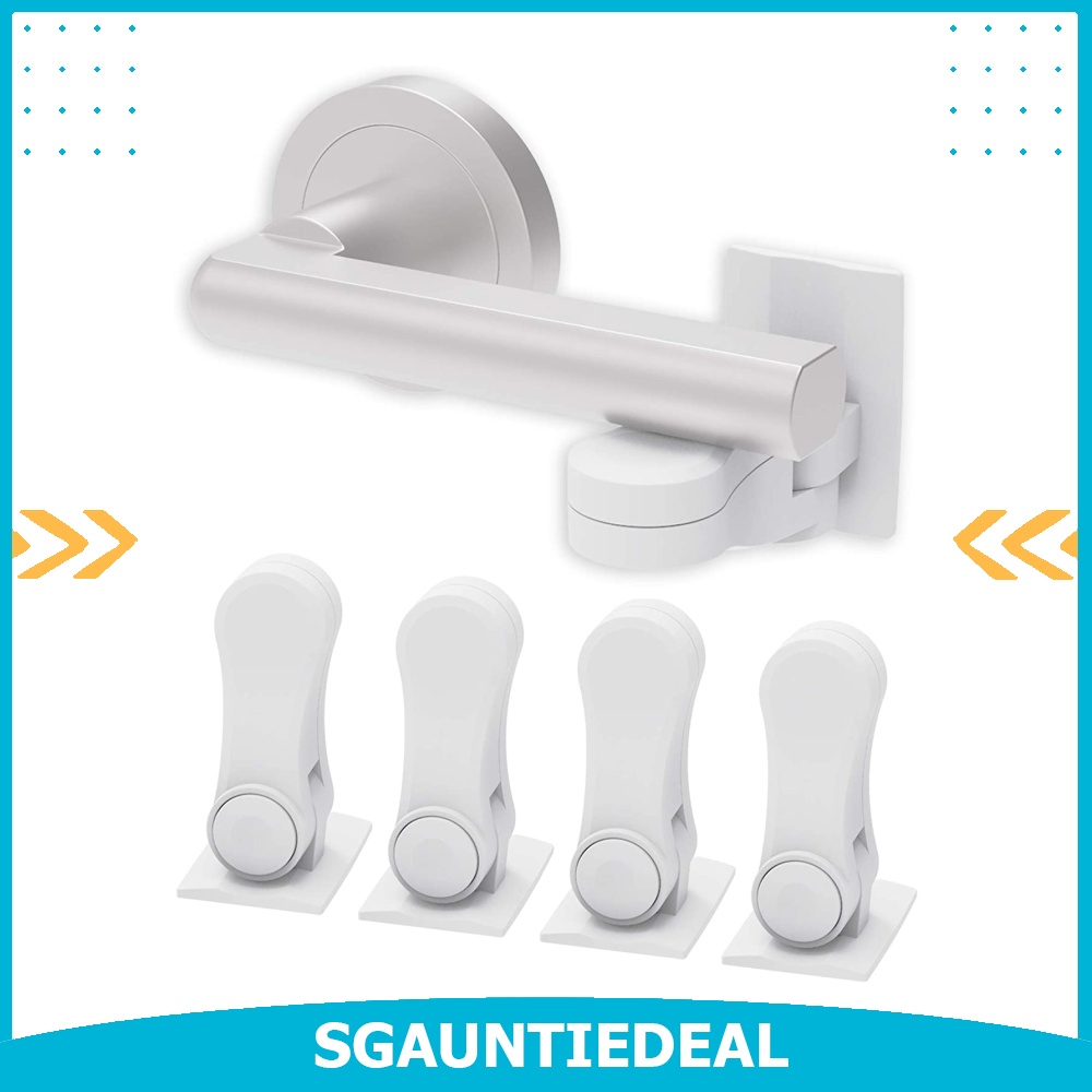 [instock] Inaya Child Proof Door Lever Lock (4Pack) Door Handle Lock