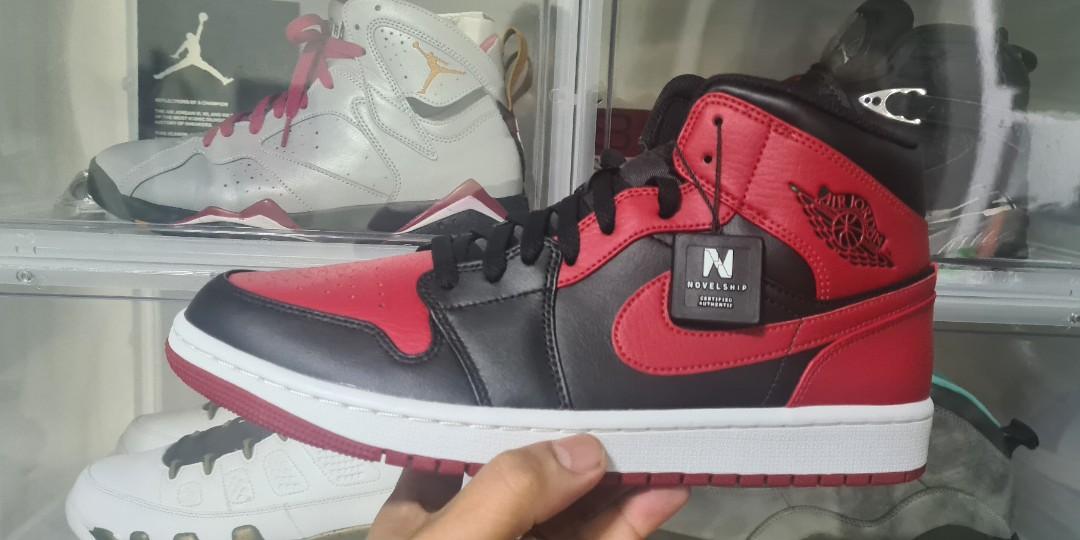 Jordan 1 banned deals real vs fake