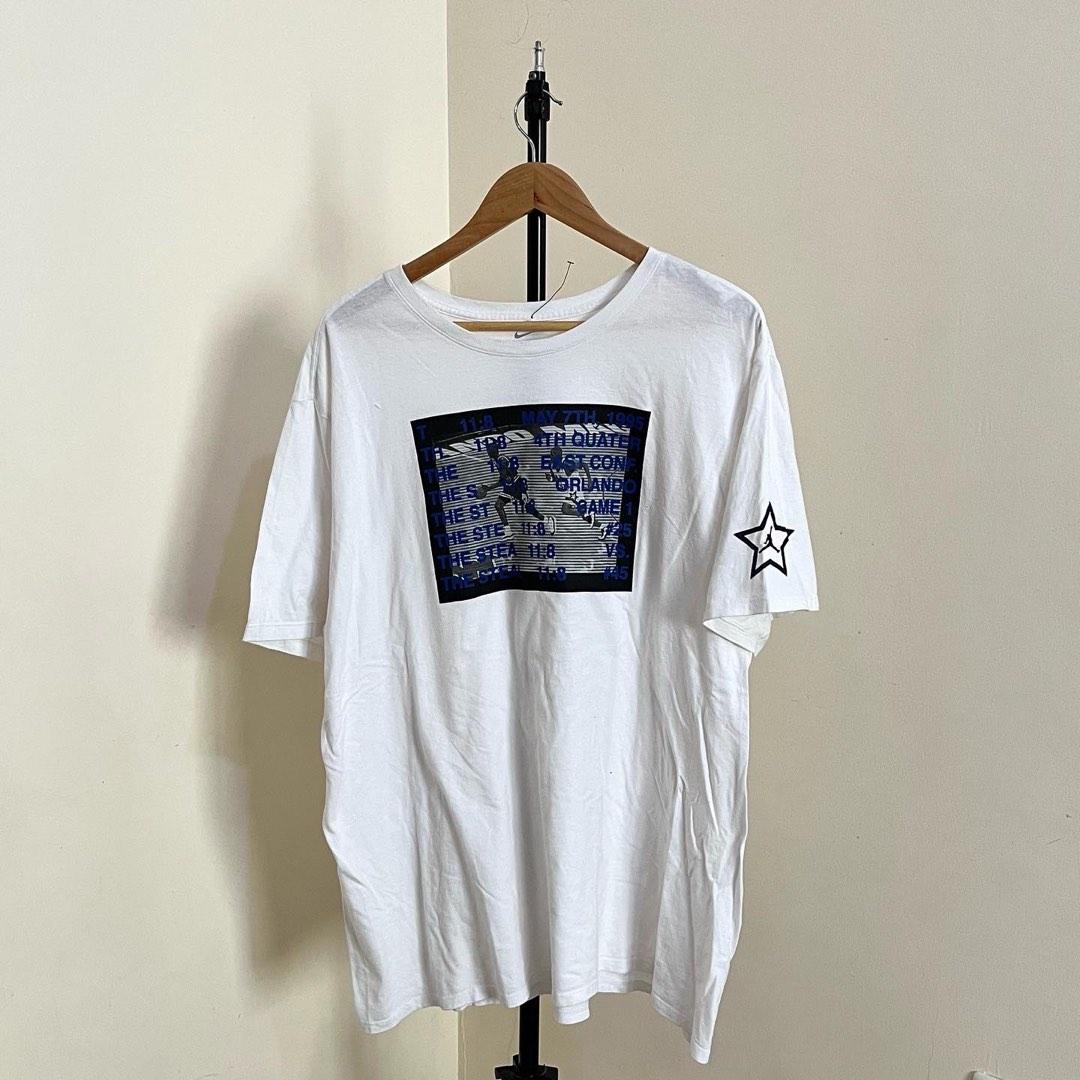 orange and white jordan shirts