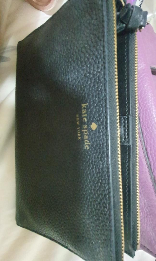 Kate spade mulberry street malea black wallet Luxury Bags Wallets on Carousell