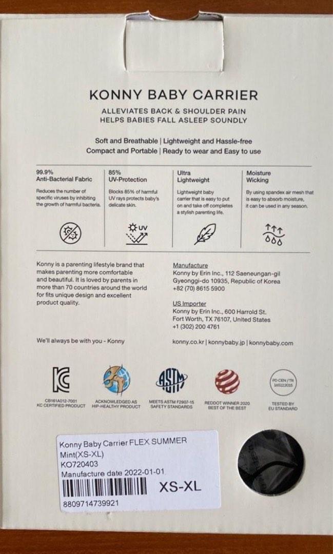 Konny Flex Summer Carrier (Mesh), Babies & Kids, Going Out, Carriers & Slings on Carousell