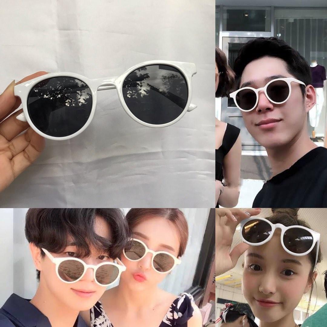 Korean White Sunglasses Minimalist Aesthetic Eyeglasses Sunglass