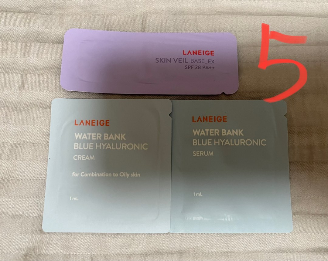 Laneige sample set, 美容＆化妝品, 健康及美容 皮膚護理, 面部 面部護理 Carousell