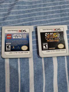 Lego Star Wars III and Street Fighter IV 3D edition (Nintendo 3DS game) US version