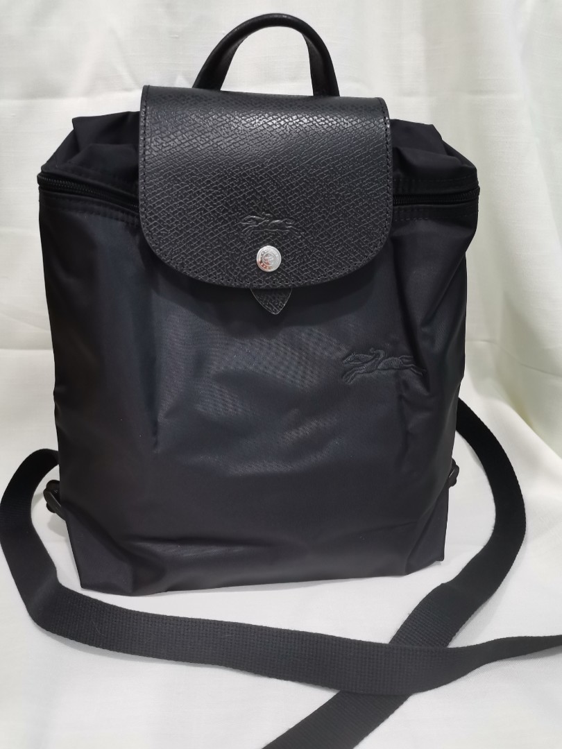 Longchamp black Le Pliage Green Backpack | Harrods UK