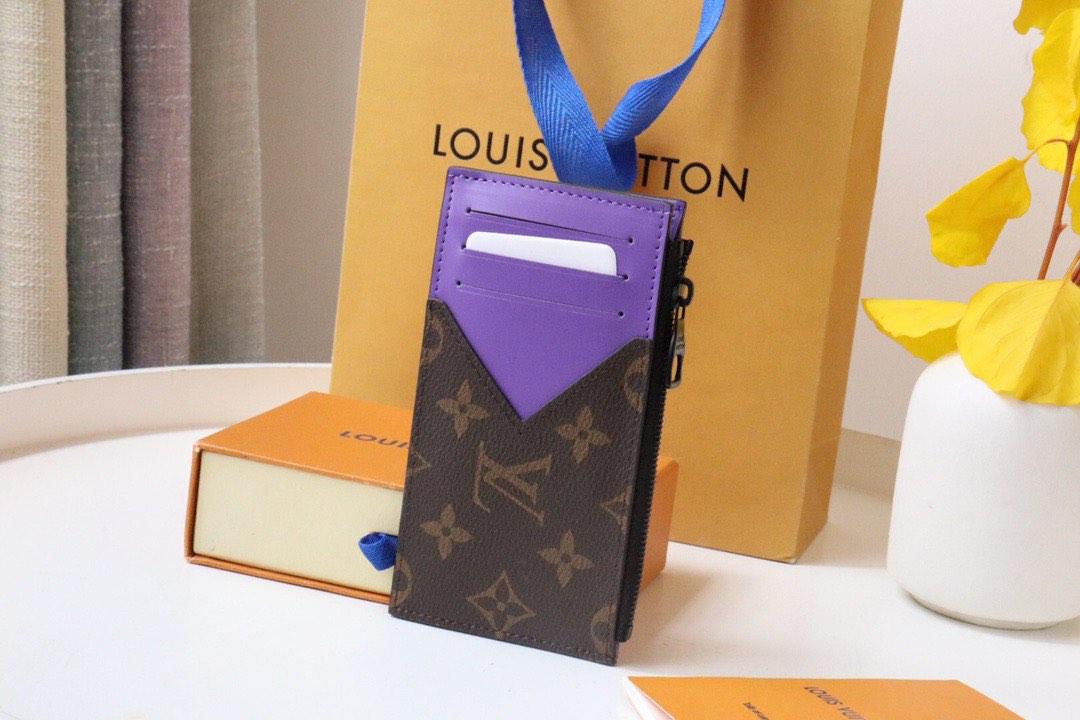 Louis Vuitton M82352 Card Holder , Purple, One Size