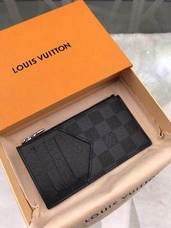 LOUIS VUITTON LV MULTI CARD HOLDER TRUNK BLACK M80556 ( 13cm x 8cm x 0.5cm  ), Men's Fashion, Watches & Accessories, Wallets & Card Holders on Carousell