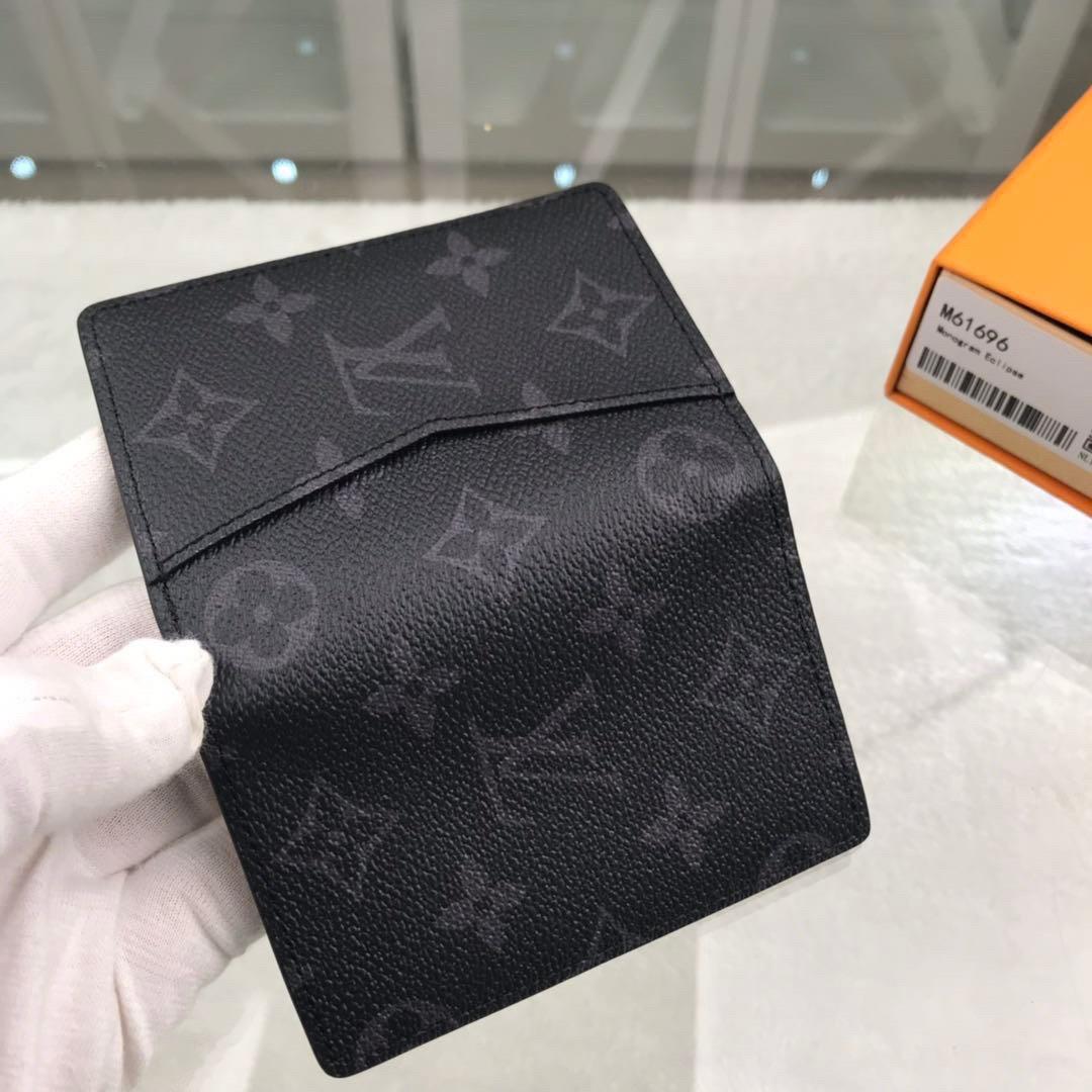 Louis Vuitton M61696 LV Pocket Organizer Wallet Monogram Eclipse