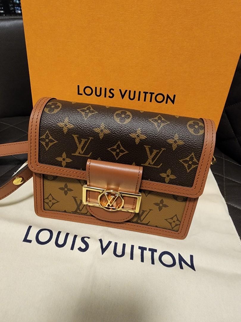 Louis Vuitton Mini Dauphine Monogram Tan Calfskin