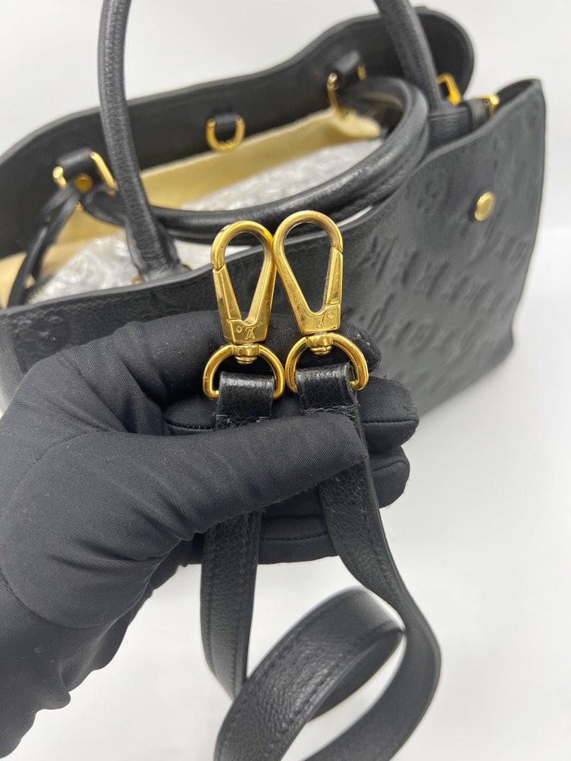 Louis Vuitton Montaigne MM Black, Monogram Empreinte Leather, GHW
