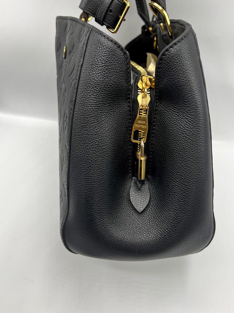 Louis Vuitton Montaigne MM Black, Monogram Empreinte Leather, GHW