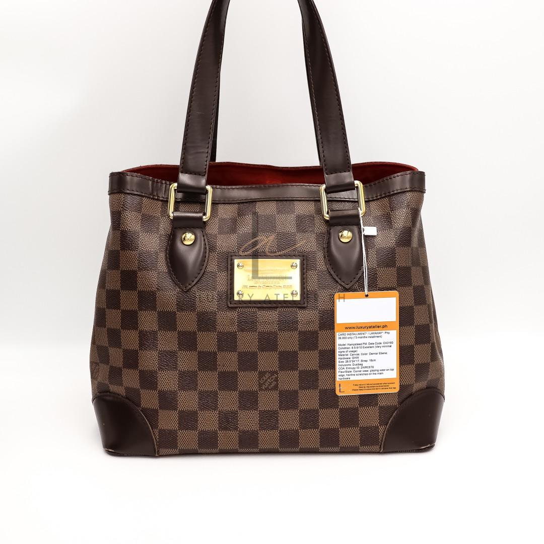 Louis Vuitton Damier Hampstead MM, Luxury, Bags & Wallets on Carousell