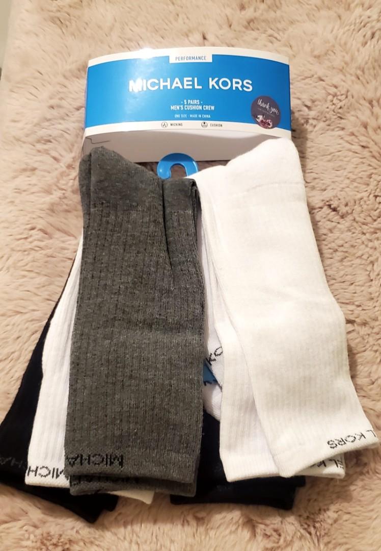 Michael kors 5pairs crew socks php 1,000, Men's Fashion, Watches &  Accessories, Socks on Carousell