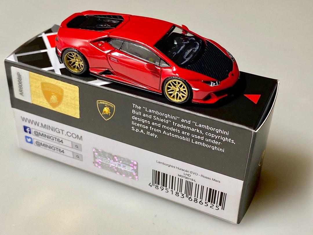 mini gt 115 ランボルギーニ ウラカン evo ロッソマーズ