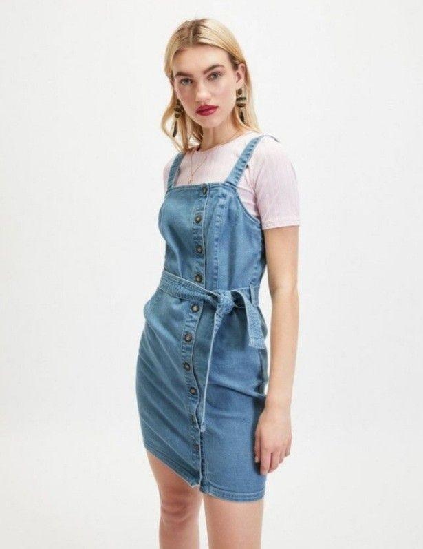 Miss selfridge hot sale dungaree dress