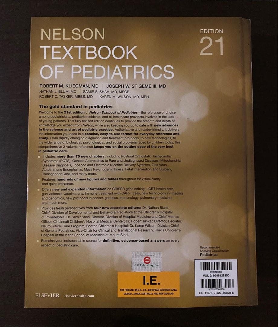 Nelson Textbook of Pediatrics (TwoVolume Set) International Edition, Hobbies & Toys, Books