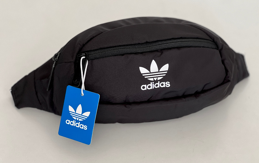 NEW! ADIDAS ORIGINALS NATIONAL BLACK / WHITE HIP FANNY PACK WAIST BELT