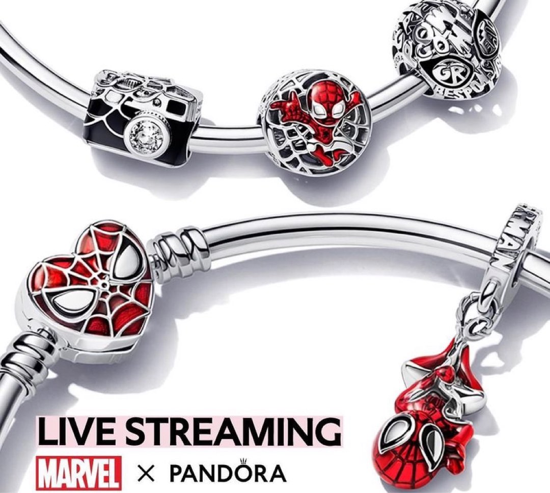 ♥️NEW COLLECTION PANDORA AUTH SPIDERMAN CHARM ( PRE ORDER )-950 EACH