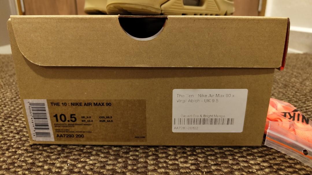 White air max sale 90 size 5