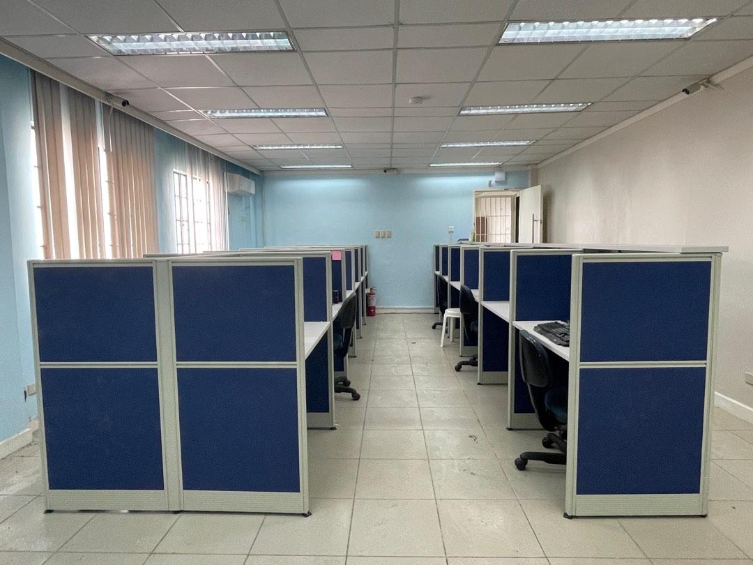 Office Modules Set / Office Cubicle / Office Partition / Work Station / Office Tables (Category: Office Furniture & Fixtures) located in San Fernando. Submitted by alyannajco (Listing ID 1193388481, Image 1). Description: Office Modulars Set / Office Cubicle / Office Partition / Work Station / Office Table FOR SALE! Original price is 250k. Only been used for 2 weeks. 18 cubicles all for 200k Inclusions of: - Installation - Delivery PM for more de