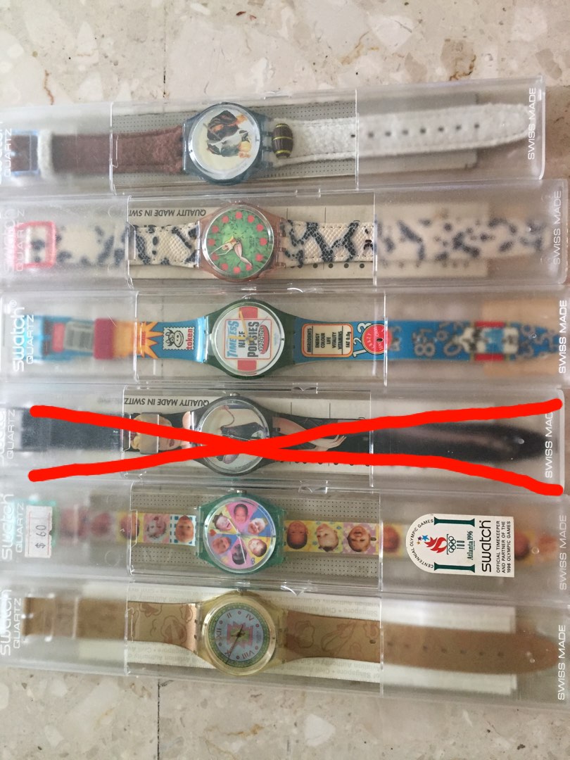 Old Swatch watch collection 4 Hobbies Toys Memorabilia