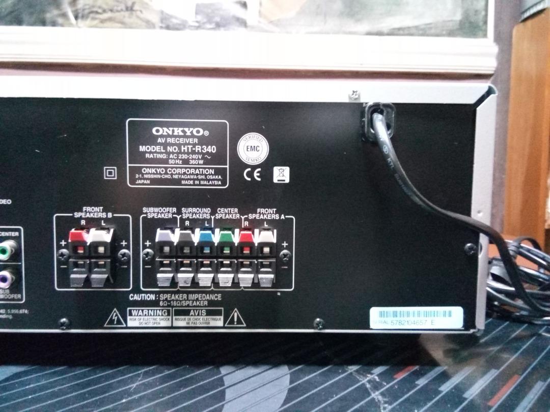 Onkyo Audio Video Receiver (220230 Volts/Not Surplus), Audio