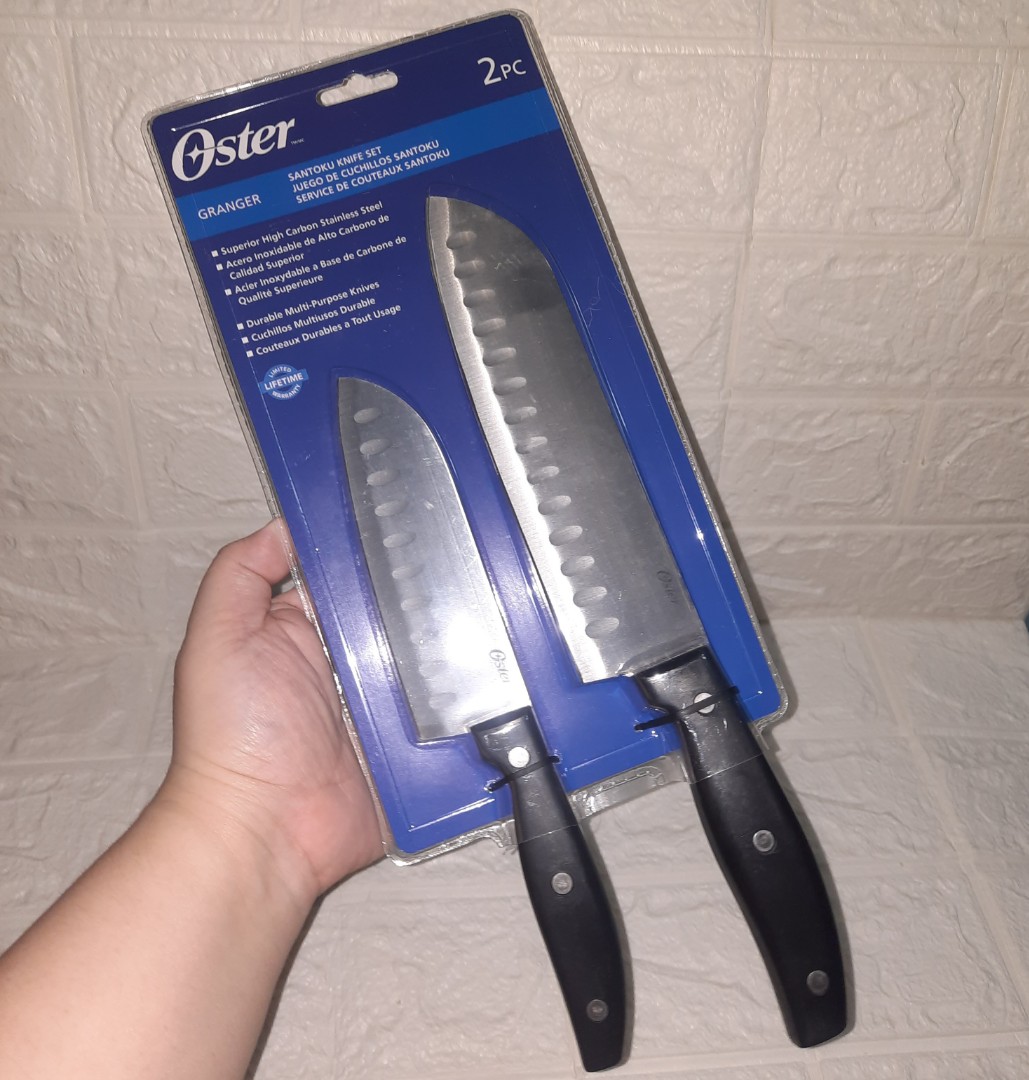 Oster Granger 2 Piece Santoku Knife Set