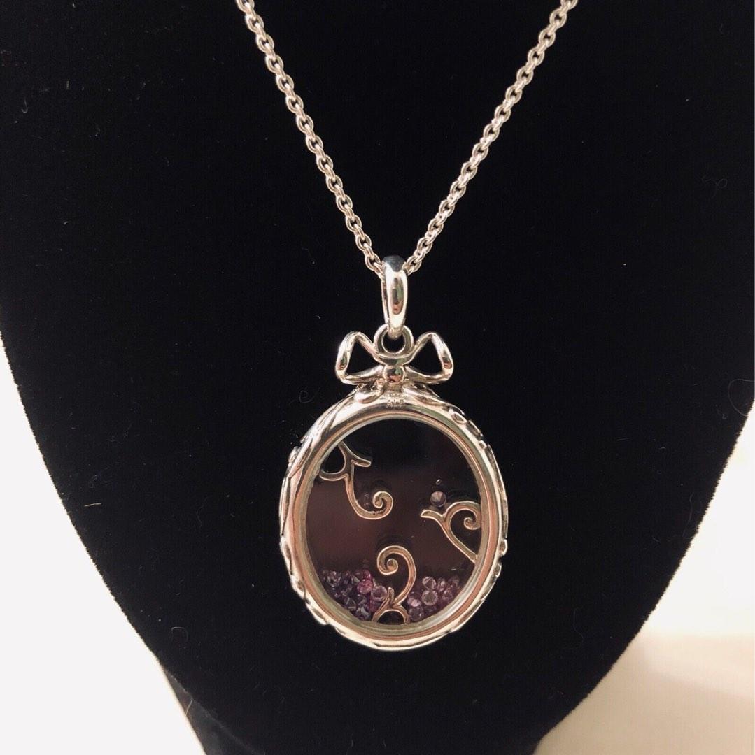 Pandora locket of dazzle necklace hot sale