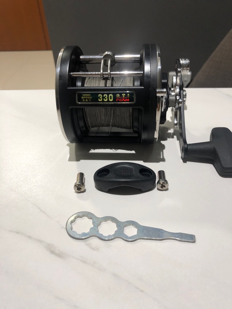 Moulinet Vintage Penn 330 GTI – Graphite – Made In USA – Bon état