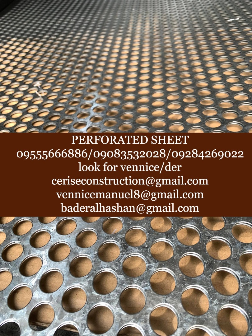 Perforated Sheet, Commercial &amp; Industrial, Construction Tools ...