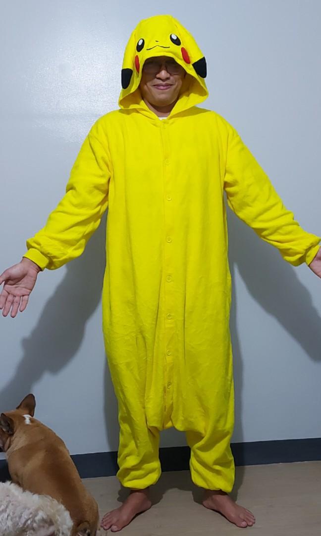 Pikachu Onesie Costume ( Large), Men's Fashion, Coats, Jackets and ...
