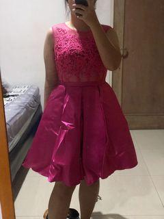 Pink Transparent Party Dress #Sale23