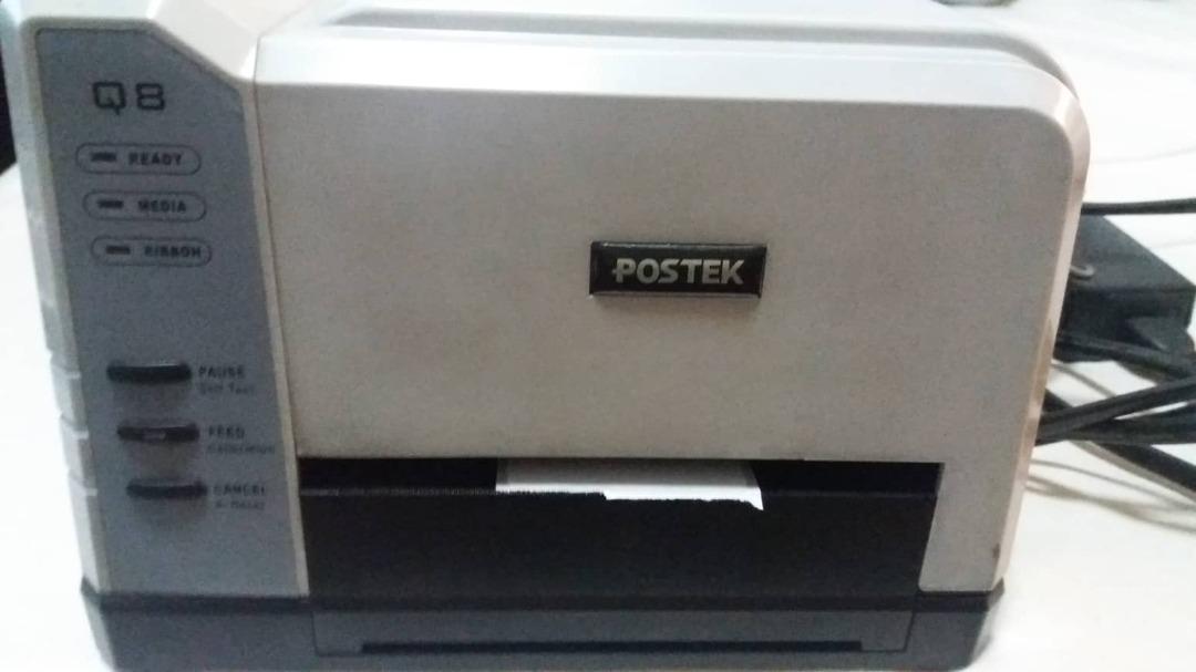 Postek Q8/200 Barcode Printer (Category: Printers, Scanners & Copiers) located in Manila. Submitted by raf7777 (Listing ID 1193308809, Image 2). Description: Postek Q8/200 Barcode Printer Printer Fully Working Software and Driver Available Online Issue: Defective Calibration Button Price: P7000.00 (neg) RFS: Di na ginagamit. Pickup at Makati Area, personal delivery within NCR. PM or Call/Text: 09175168765.