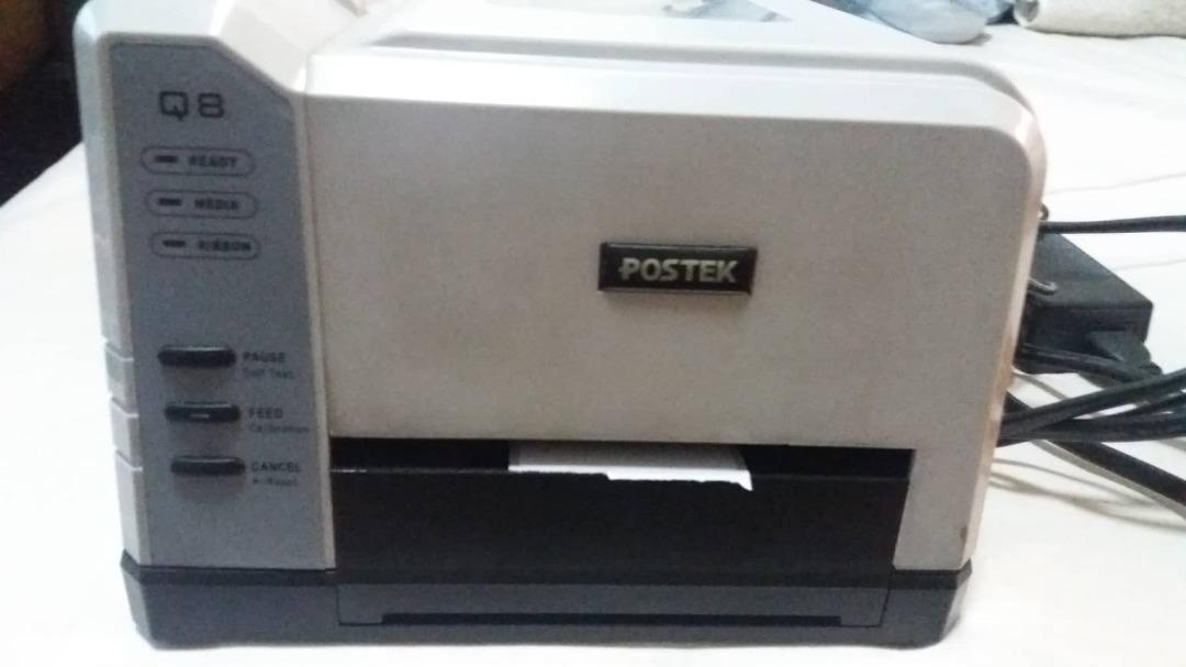 Postek Q8/200 Barcode Printer (Category: Printers, Scanners & Copiers) located in Manila. Submitted by raf7777 (Listing ID 1193308809, Image 1). Description: Postek Q8/200 Barcode Printer Printer Fully Working Software and Driver Available Online Issue: Defective Calibration Button Price: P7000.00 (neg) RFS: Di na ginagamit. Pickup at Makati Area, personal delivery within NCR. PM or Call/Text: 09175168765.