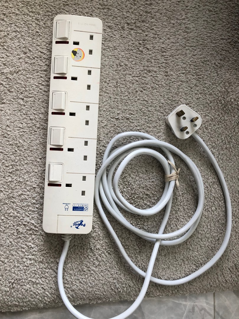 Power Strip, TV & Home Appliances, Electrical, Adaptors & Sockets on Carousell