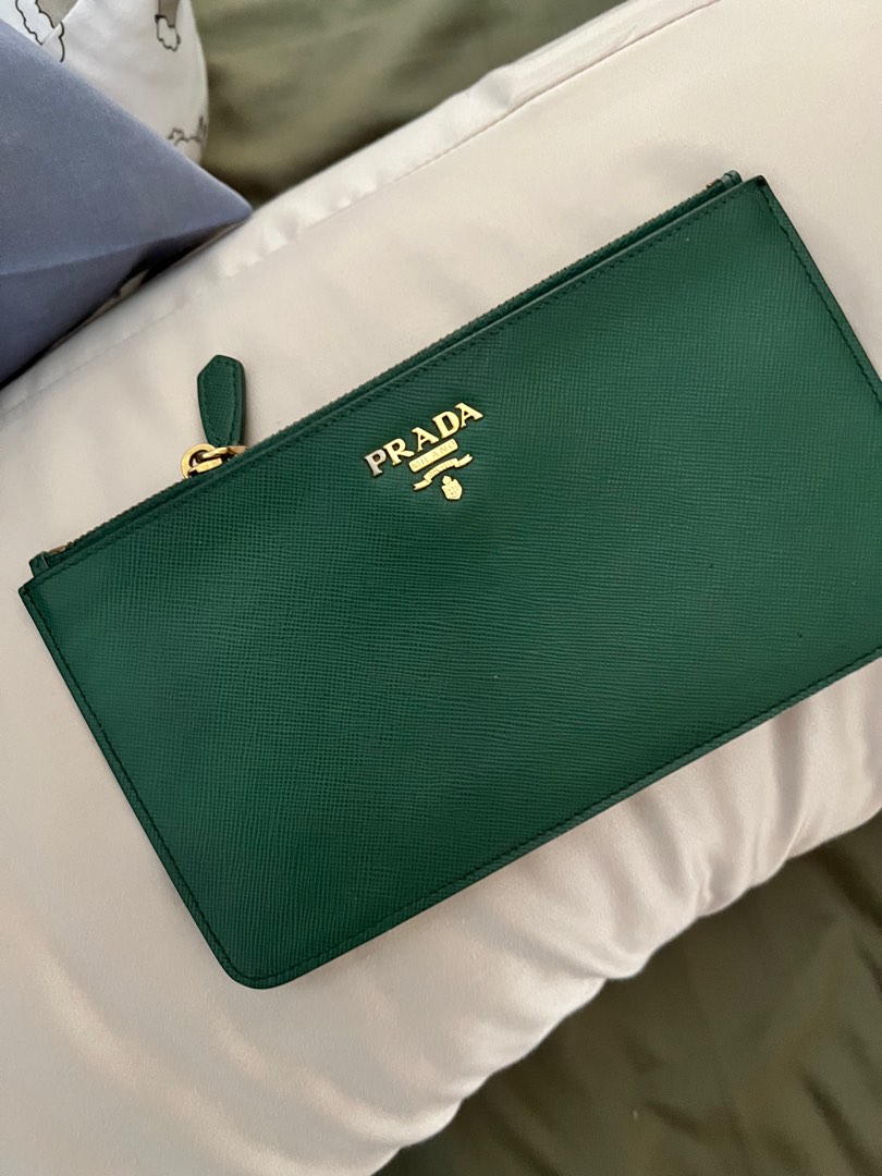Prada pouch wallet cheap