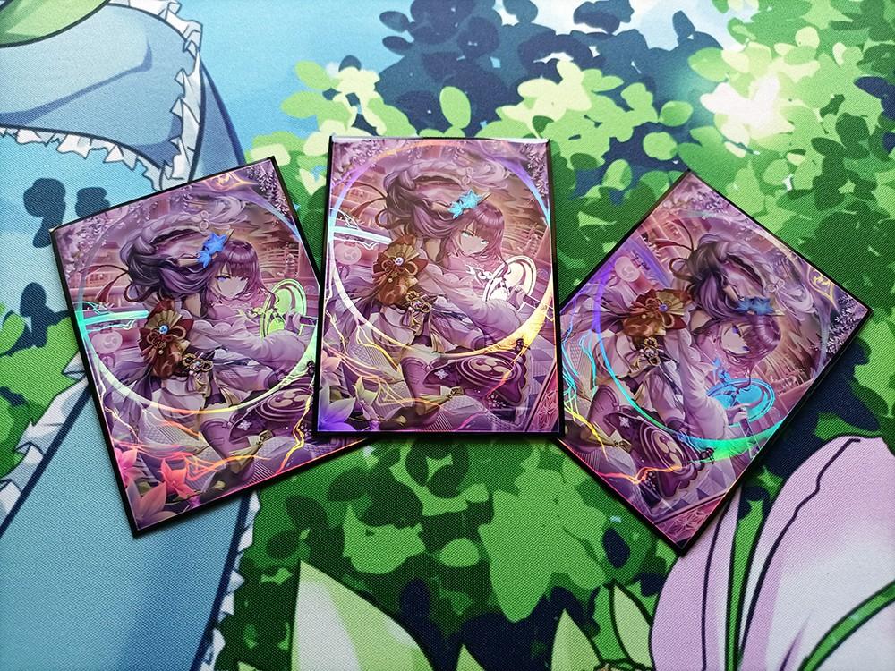 Preorder - Raiden Shogun Foil Sleeve battle stance Doujin anime card ...