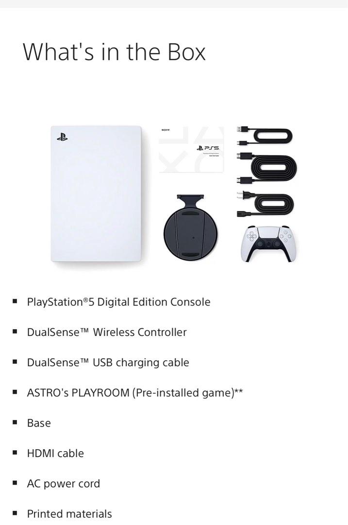 What's in shop the ps5 box