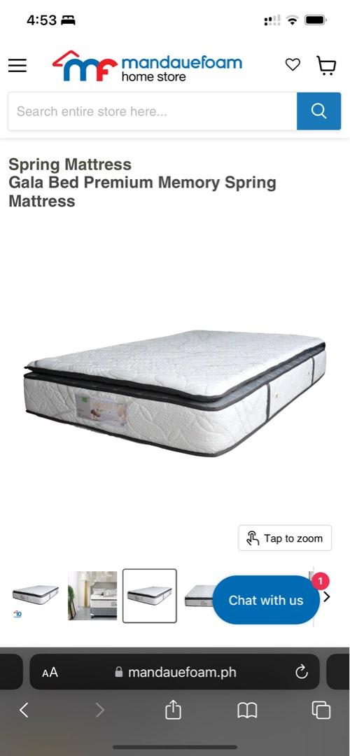 QUEEN SIZE MATTRESS MANDAUE FOAM GALA BED PREMIUM LATEX SPRING MATTRESS, Furniture & Home Living