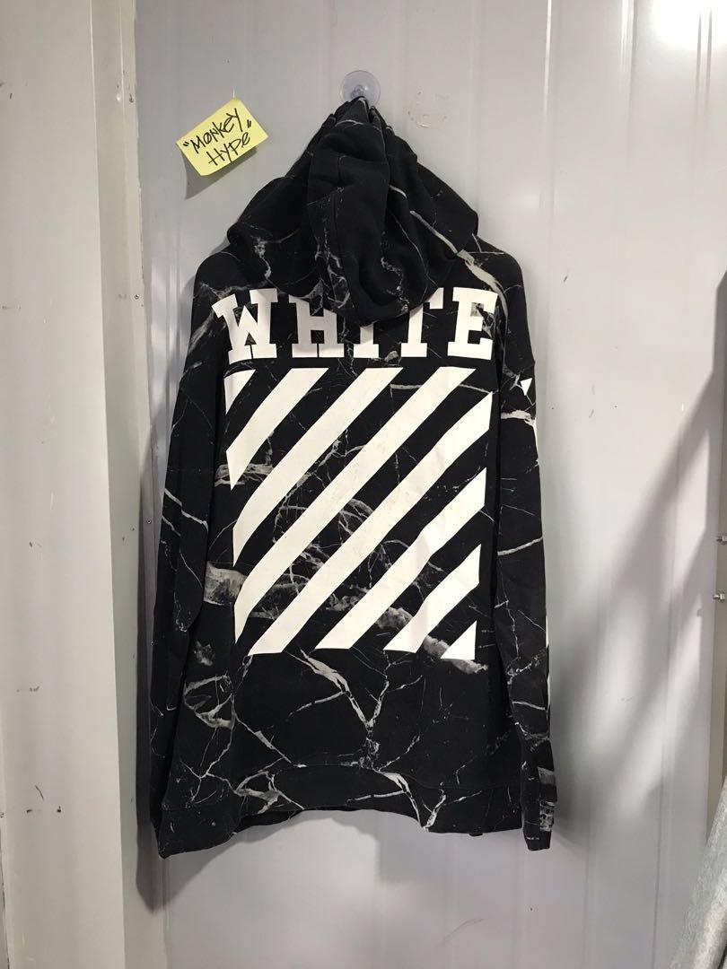 Rare!!! OFF WHITE hoodie (Authentic), Men's Fashion, Tops & Sets, Hoodies on Carousell