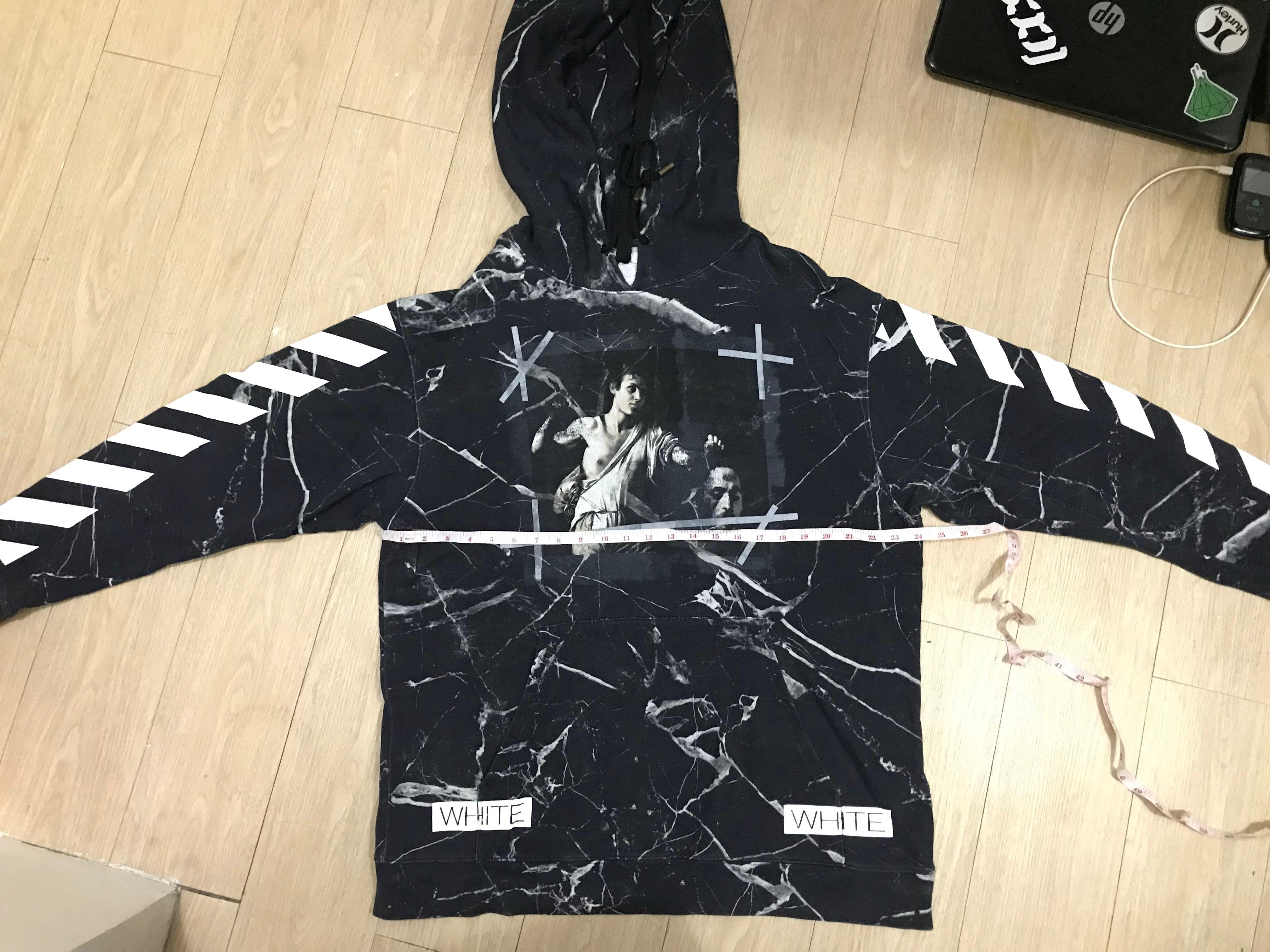 Off white clearance black marble hoodie