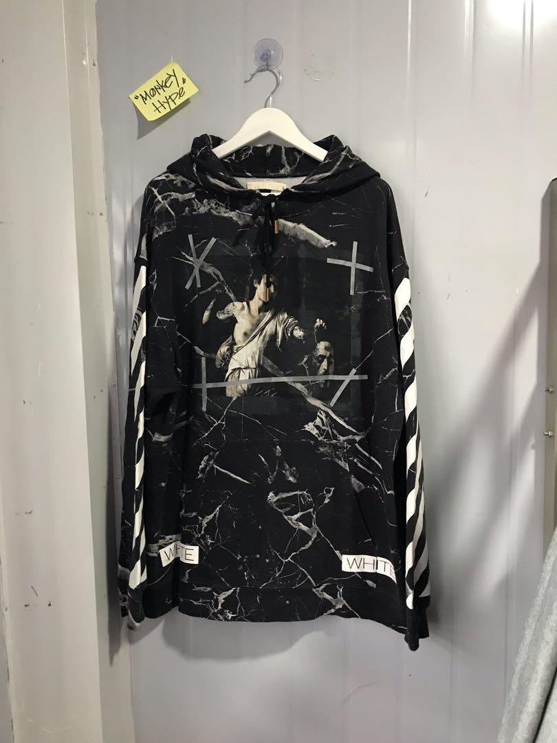 Off white black marble hot sale hoodie