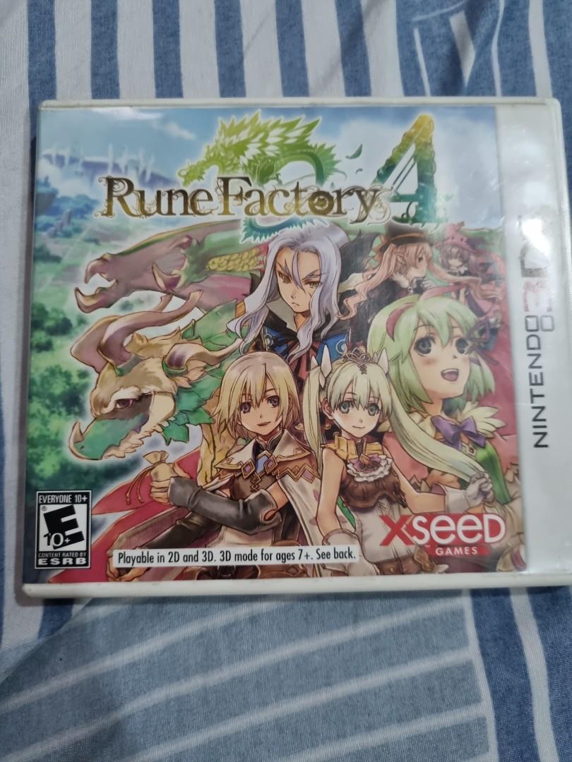 Rune Factory 4 (Nintendo 3DS game) US version, Video Gaming, Video Games,  Nintendo on Carousell